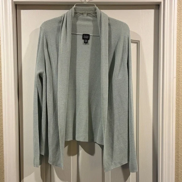 Eileen Fisher Women's Open-Front Cardigan Italian yard size L - Picture 1 of 7